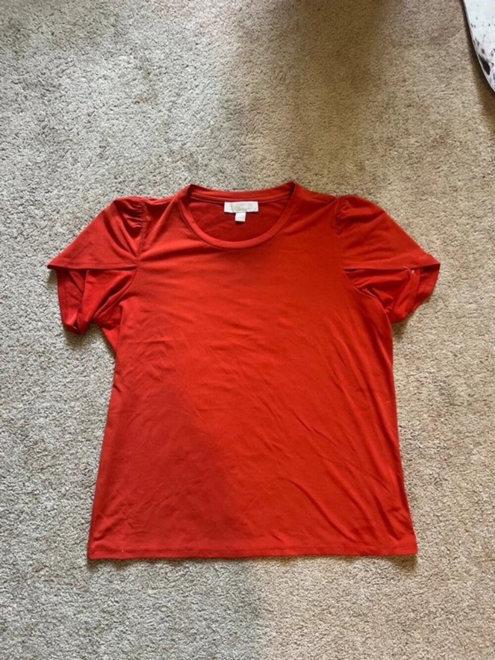 Michael Kors Burnt Orange Womens Blouse Size Large
